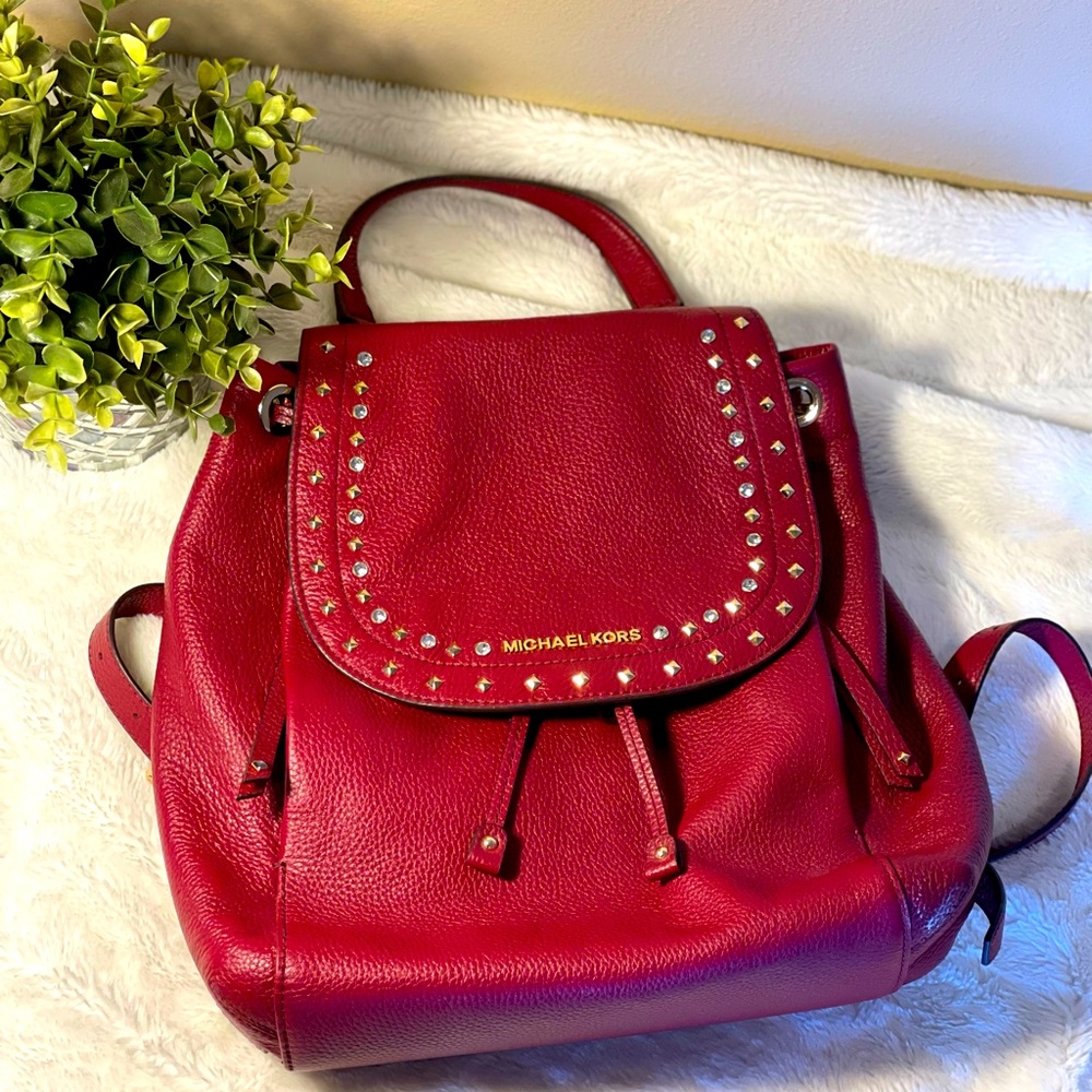 Michael Kors Leather Backpack Purse